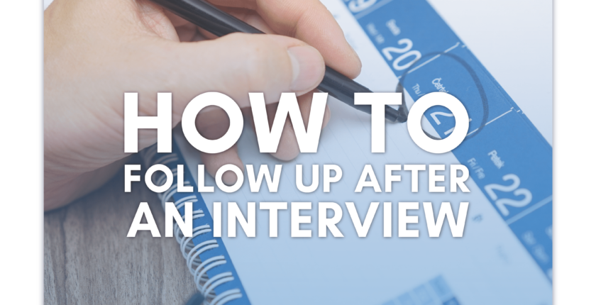 How to Follow-Up After an Interview